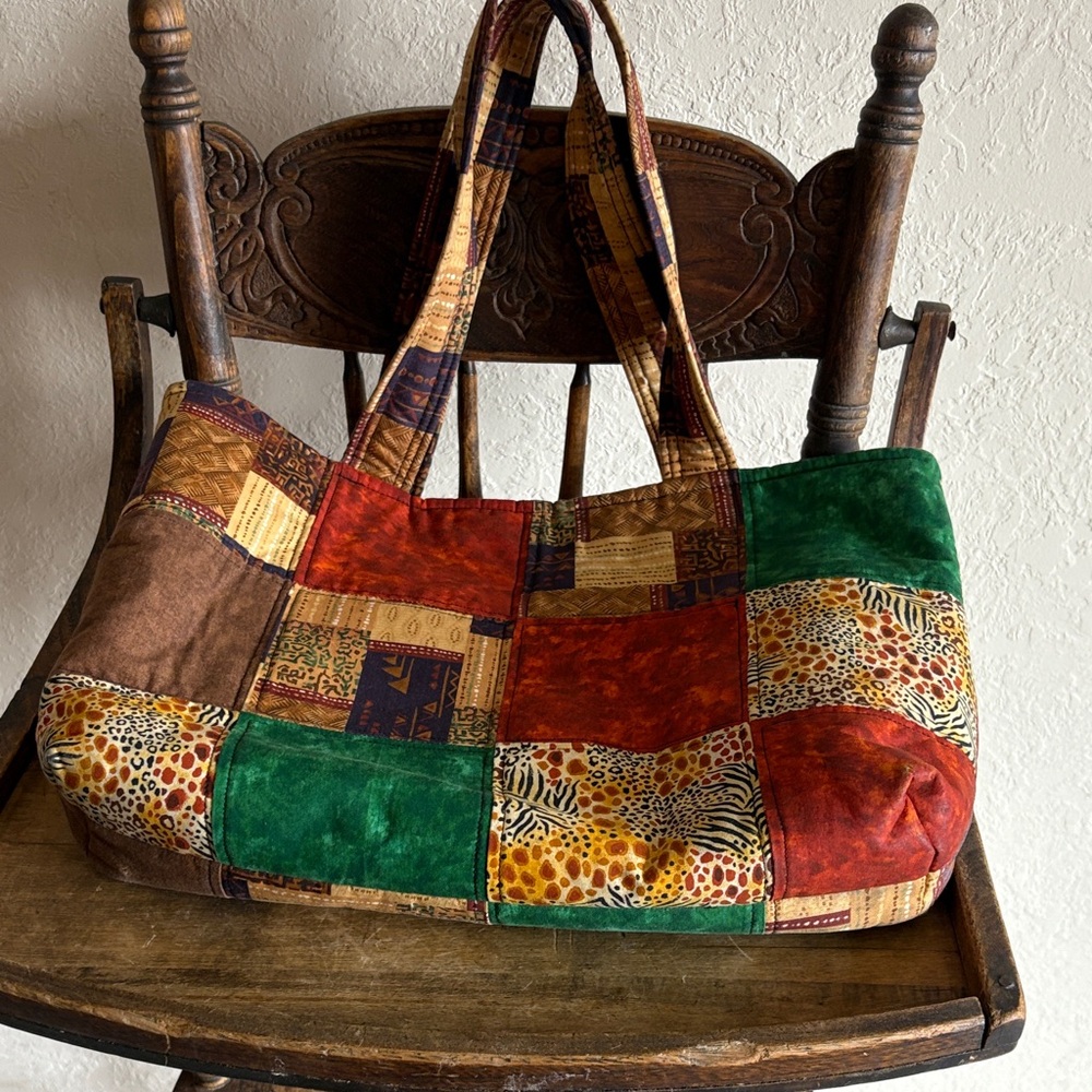 Patchwork Tote Bag - Multicolor - Picture 4 of 4